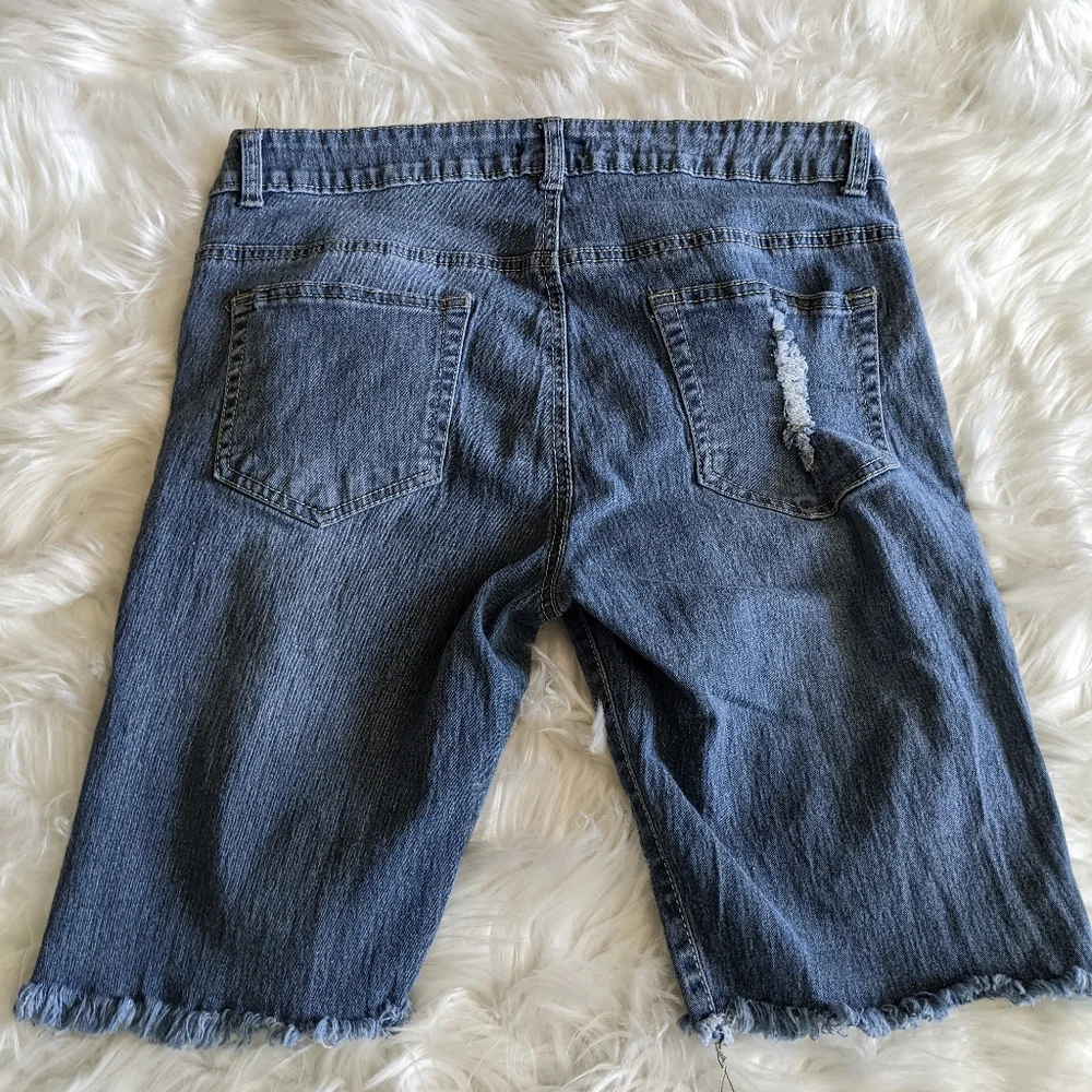Kroix Button Fly Jean Shorts - Picture 2 of 8
